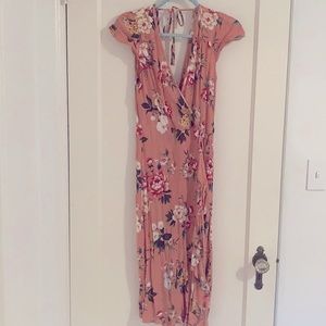 Midi length wrap dress